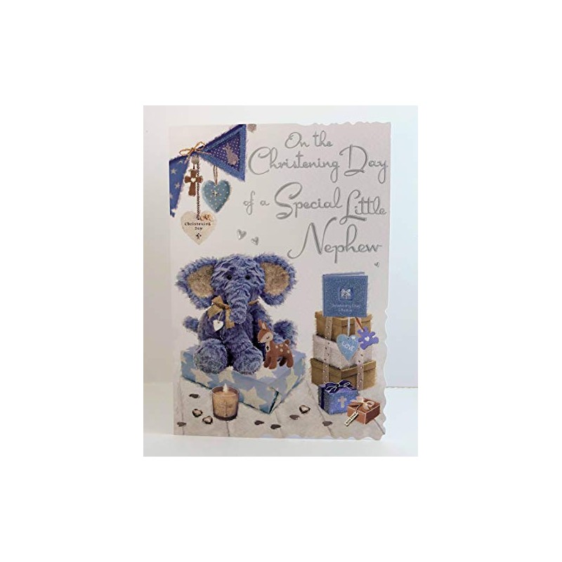 Nephew Christening Card