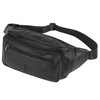 ZZNICK Large Size Genuine Leather Fanny Pack/Waist Bag/Organizer with Adjustable