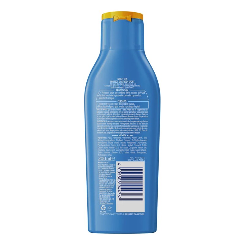 Protector Solar Corporal NIVEA SUN Protect & Refresh Sport En