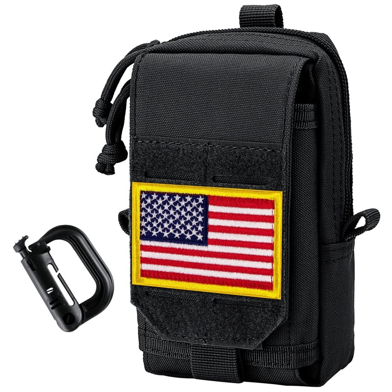 bvya Tactical Phone Pouch, Multi-Purpose Utility Tool Pocket Molle Phone