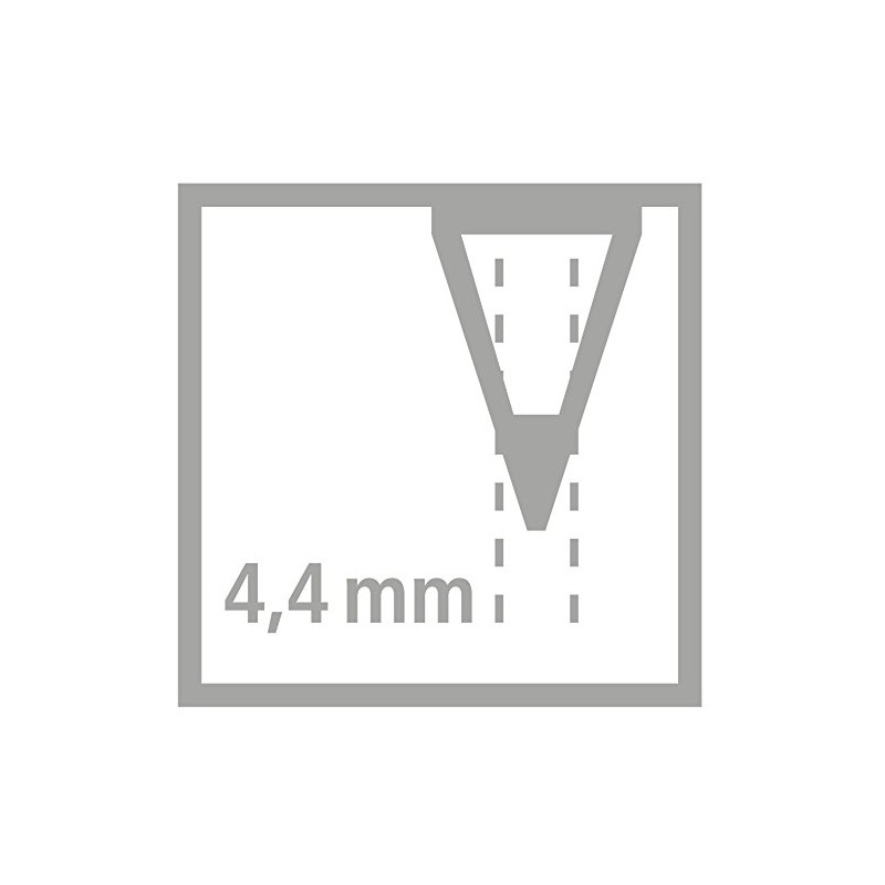 STABILO"CarbOthello" Chalk Pastel Colouring Pencil - Grey/White (Pack of 12)