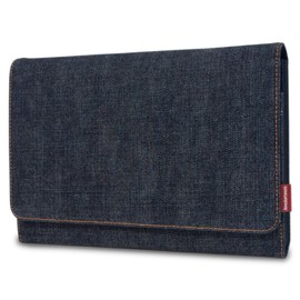 Need Network: Maternal and Child Notebook Case, Jabara, Okayama Denim, Women's, Multi Case, BLUE