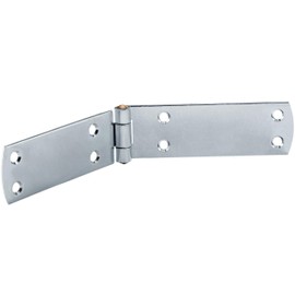 Gedotec Heavy Door Hinge – Screw-On Tape | 1 Piece - Shutter Hinges Made of Steel | 140 x 35 mm | Door Hinge Blue Galvanised | Hinges Door Material Thickness 2 mm | Drilling Tape Metal for Screwing