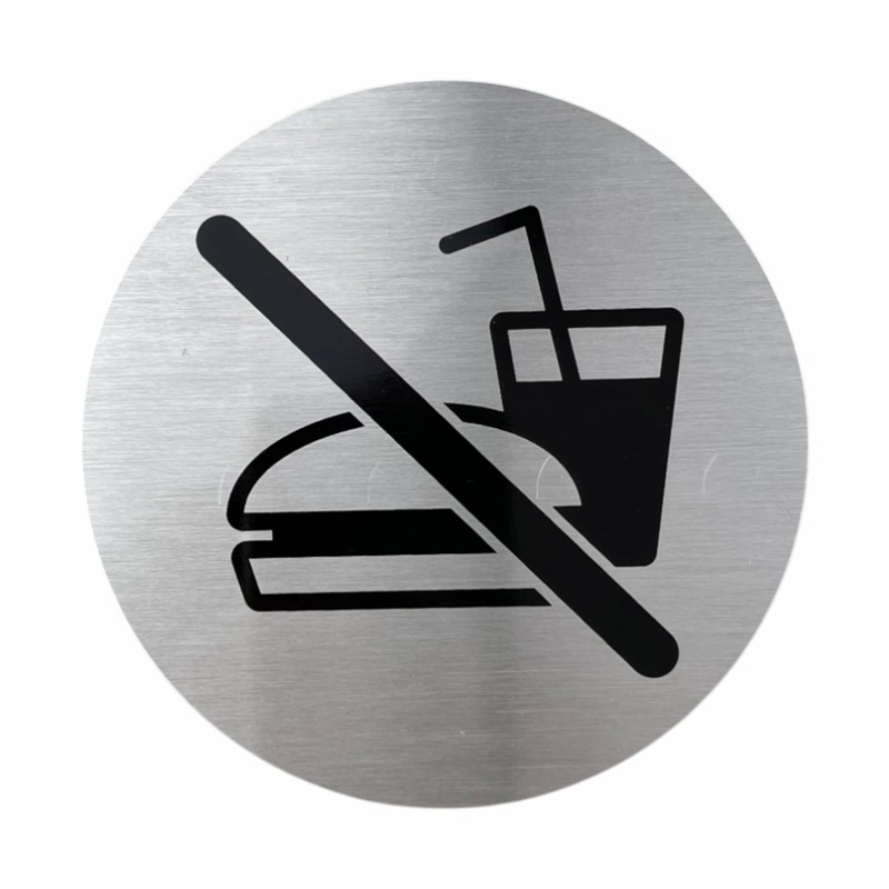 2 Stück selbstklebende Hinweisschilder | AAA+ | lackiertes Aluminium |