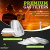 Gomooy Atemschutzmaske Gasmaske Doppelfilter | NEU DESIGN 8 ERSATZ FILTER