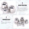 Swpeet 170Pcs 304 Stainless Steel Serrated Metric Acorn Cap Nuts
