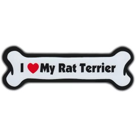 Dog Bone Magnet I Love My Rat Terrier Cars Tracks Refrigerators Buy2 Get3Rd Free