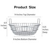 Charcoal Basket, Grill Ash Basket for Big Green Egg Large,