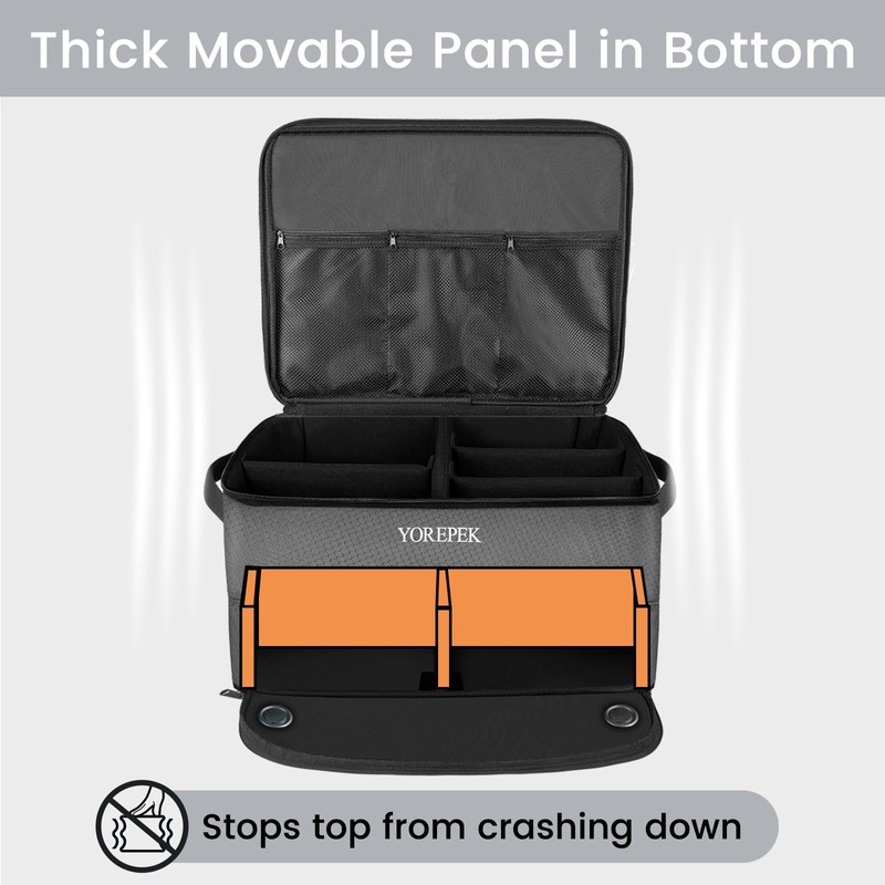 YOREPEK Large 2 Layer Golf Trunk Organizer for 2 Size