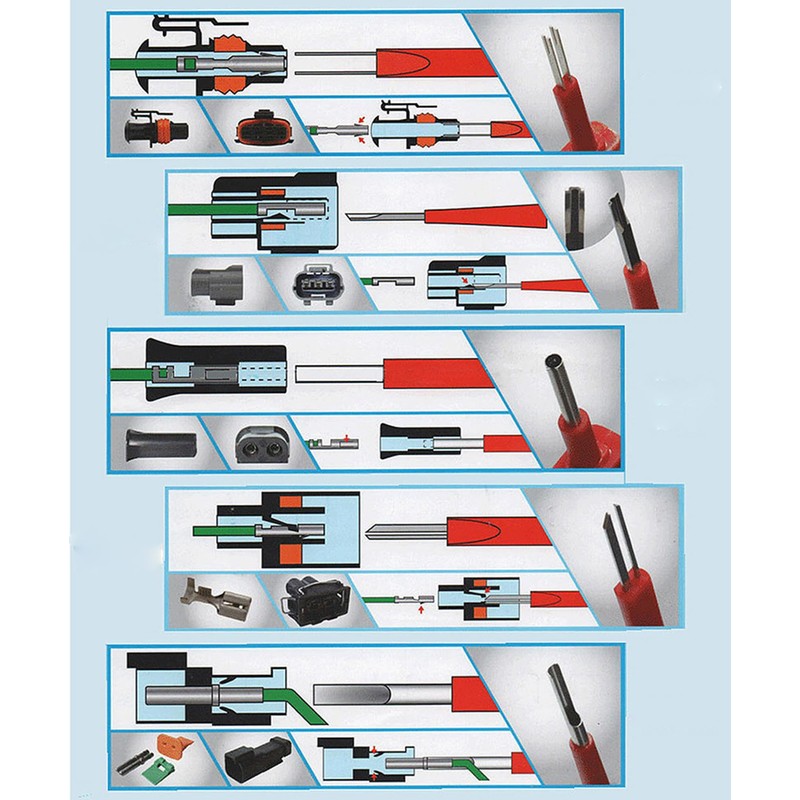 RQG 26pcs Terminal Removal Tool Kit, Depinning Too Kit Automotive,