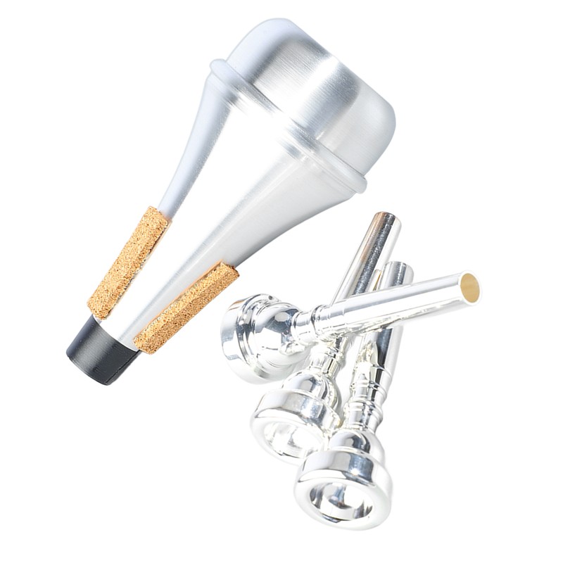 Trumpet Mouthpiece Mute Set 3C 5C 7C Practice Silencer Combination