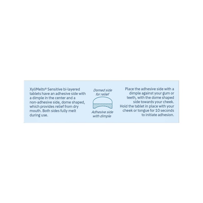 OraCoat XyliMelts Dry Mouth Relief Stick-On-Melts for Sensitive Mouths, Mint-Free