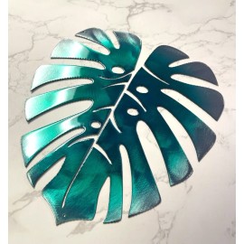 Unbranded Monstera Metal Wall Art Accent 11" x 10"
