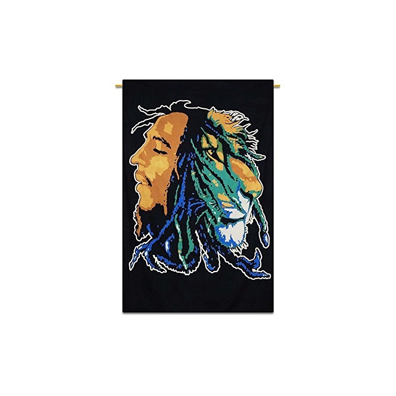 Sophia Art Happy Bob Marley Tapestry, Indian Hippie Wall Hanging