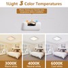 12 Inch Square LED Flush Mount Ceiling Light, 30W, 3000LM