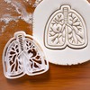 Set of 2 Respiratory Themed Cookie Cutters (Designs: Lungs and