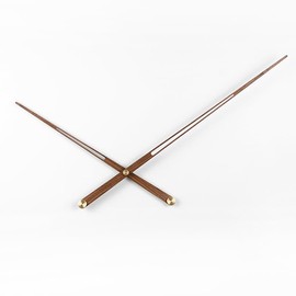 DAYDAYART Walnut Wall Clock Hands, DIY Large Wall Clock Hands Needles Quartz Clock Mechanism for Home Art Decor Accessories, 8.3 Inch, CL044
