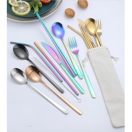 [Carry your chopsticks or straws!] Chopsticks Purse Drawstring Bag, Solid Color, Set of 5, Chopsticks Bag, Straws, Storage, Cutlery Case, Cloth (Black)