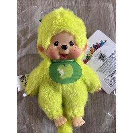 Sekiguchi Monchhichi Green Apple Fruit Colors S 5 inch Plush Doll Sekiguchi
