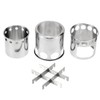 Lixada Portable Stainless Steel Lightweight Wood Stove Outdoor Cooking Picnic