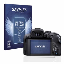 Savvies 6 Pack Screen Protector compatible with Canon EOS R10 Protection Film Clear