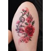 Womaha Flower Series 20 Sheets Color Temporary Tattoos for Women