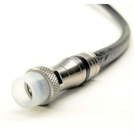 20ft Black 3X Shields Direct Burial Underground RG-11 Coax Cable 14AWG 75 Ohm Gel Braided Anti Moisture Condensation Weather Seal All Brass CONNECTORS Assembled in USA