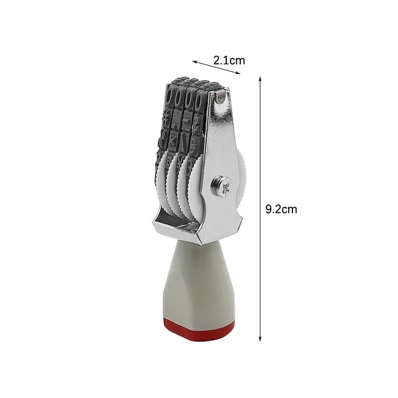 Alnicov Number Roll Stamps,Date Stamp,Rolling Wheel Stamp,Adjustable Plastic Number Stamp,Multifunctional