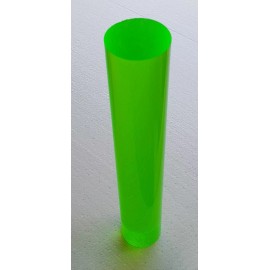 Best Acrylics 2” DIAMETER CLEAR LIME GREEN ACRYLIC PLEXIGLASS LUCITE ROD 6” INCH (5 7/8") LONG
