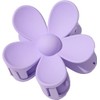 1 Purple Hair Claw - Flower Shaped Plastic Jaw -