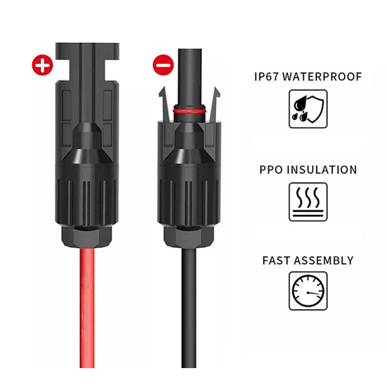 TRANGO ST-0114-2MR Solar Panel Connection Cable with MC4 Plug Voltage