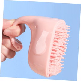 1pc Shampoo Brush Scalp Massager Tool Wash Hair Massager Hair Scalp Brush Newborn Shampoo Hair Bath Brush Baby Shampoo Baby Washing Hair Brush Silica Gel Scrubber Handheld Infant