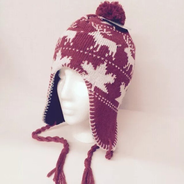 Momentum Ugly Christmas Beanie Hat Reindeer Great w/ Sweater