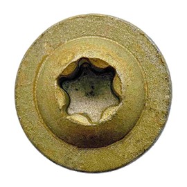 Jake Sales #14 x 1" Construction Lag Screw Exterior Coated Torx/Star Drive Heavy Duty Structural Lag Screw Far Superior to Common Lag Screws - Modified Truss Washer Head - 100 SCREW COUNT