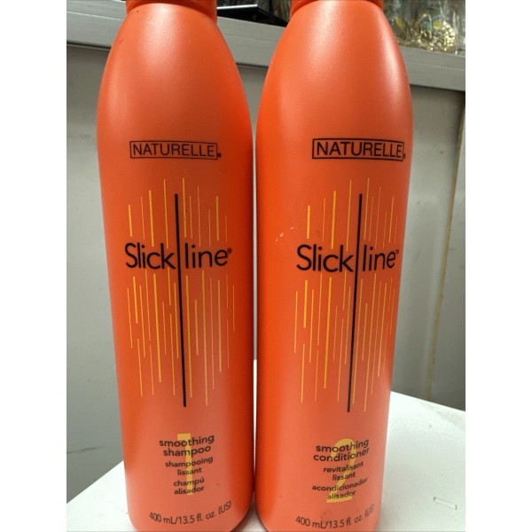 Naturelle Slickline Smoothing Shampoo 13.5oz & Conditioner 13.5 Ounces Combo