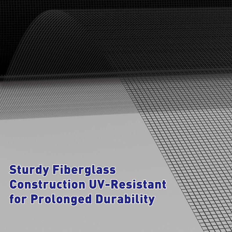 MAGZO Window Screen Replacement Mesh 48"W x 99"L - DIY