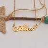 18K Gold Plated Name Necklace Anastasia for Women Heart Pendant