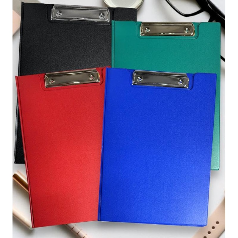 A4 Vinyl Clipboard - Fold Over Cover File Holder Folder