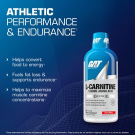 GAT Essentials Liquid L-Carnitine Drink, Green Apple, 16 Ounce