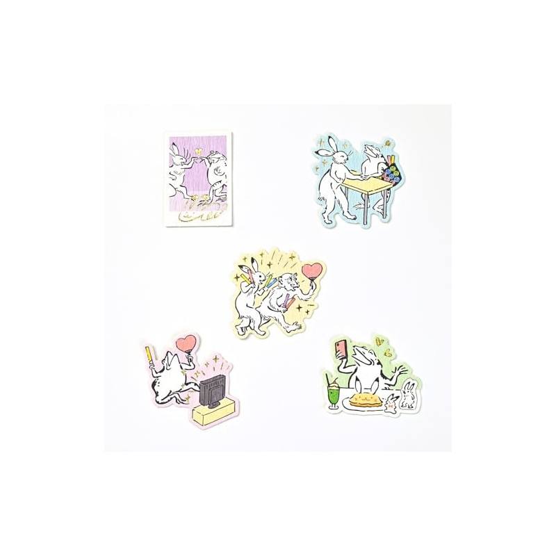 Nubby Flake Stickers, Moving Scrolls, 5 Patterns, 25 Sheets, Slit