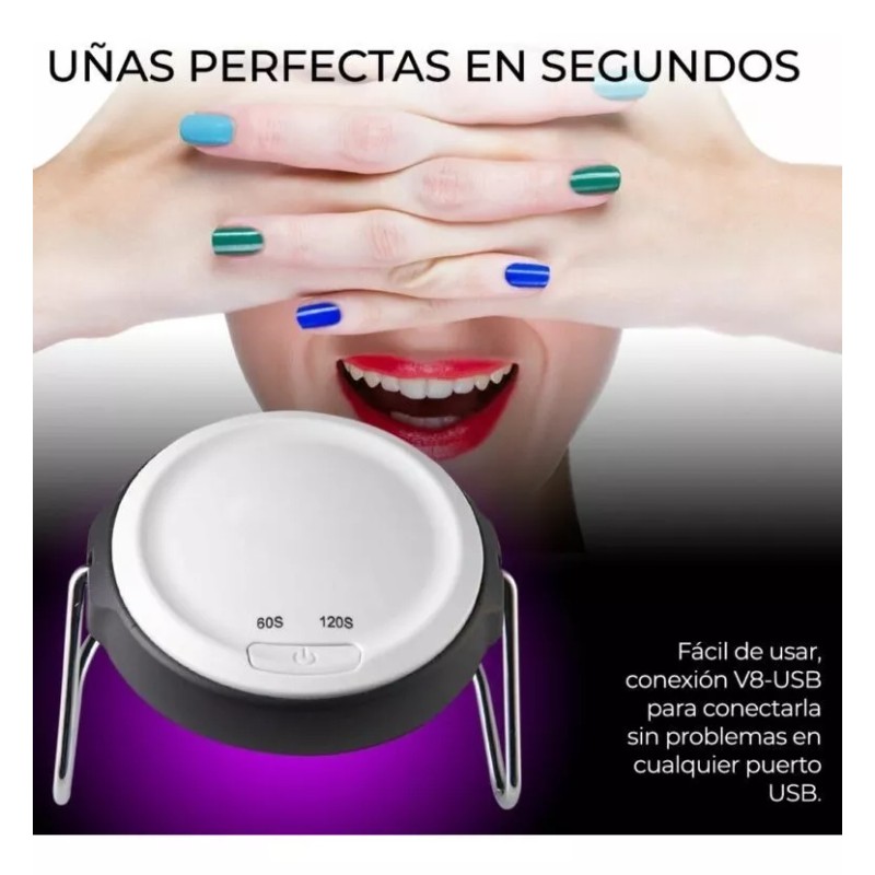 EGTMA Lámpara Secadora De Uñas Con 9 Leds 18 Watts