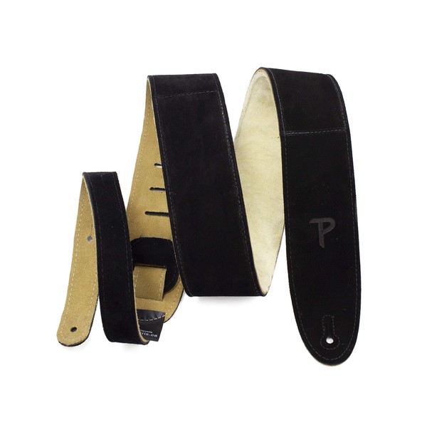 Perri’s Leathers Ltd Guitar Strap, 2.5” Wide Soft Suede, Super