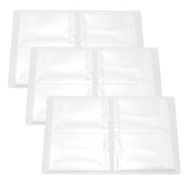 Pine & Linen 3 Pack 2.75 * 3.75inch(70mm*95mm) Durable Index Card Holders, Clear Organizer Pouches Lightweight Binder, Versatile Book for Note/Study/Recipe