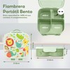 Fiambrera Bento Box para niños, Fiambrera para niños a prueba
