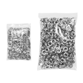 King Pieces 1000pcs Grommets 1/2 Inch (12mm) Washers and Grommets Kit for Grommet Tool, Banner & Posters Metal Grommets Eyelets for Fabric Clothes Leather Belt Punching