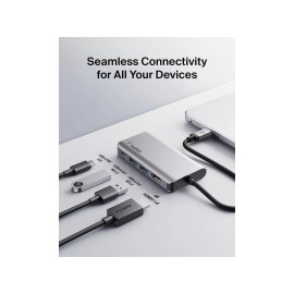 Belkin USB-C Hub - 4-in-1 Multi-Port Adapter Laptop Docking Station with 4K