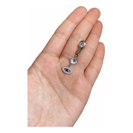 PMX Piercing Para Ombligo Sin Perforación, Arete Falso Ombligo