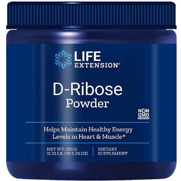 D-RIBOSE POWDER HEALTHY HEART MUSCLE CELL ENERGY 150g (5.29oz)   LIFE EXTENSION