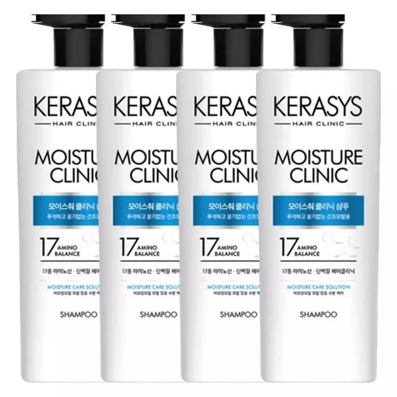 Kerasis 케라시스 모이스춰 클리닉 단백질 샴푸 600ml X 4개 Kerastase