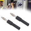4 Pieces Banana Plug Connectors Banana Plugs with Open Screw